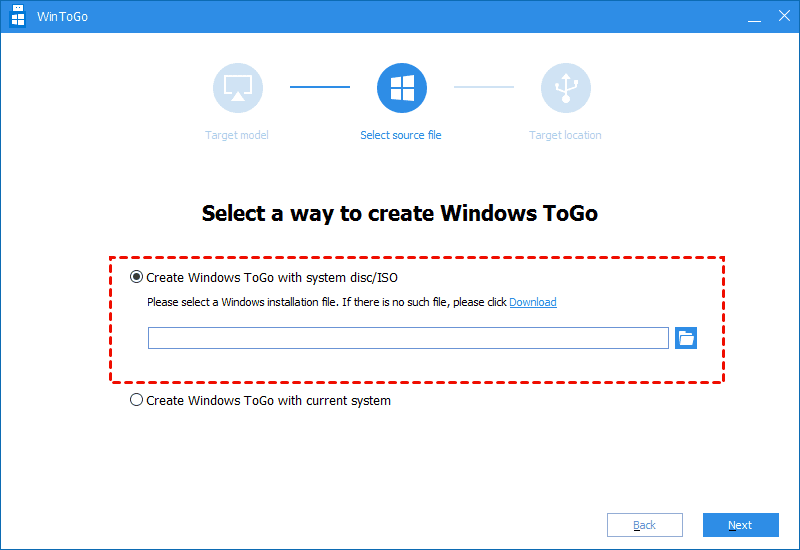 Create Windows To Go with current system