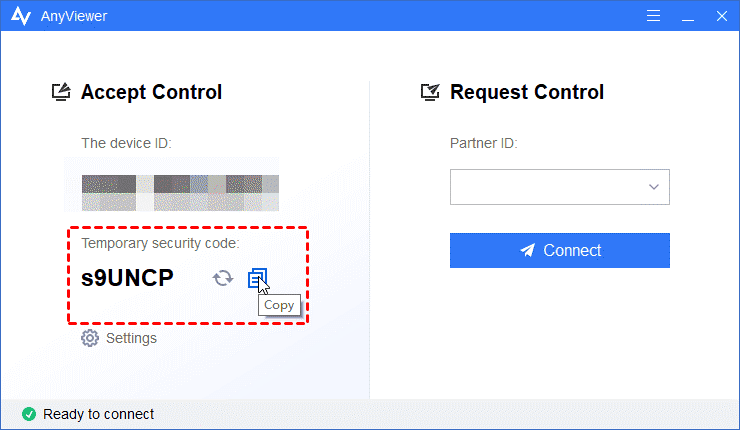 Choose Input security code