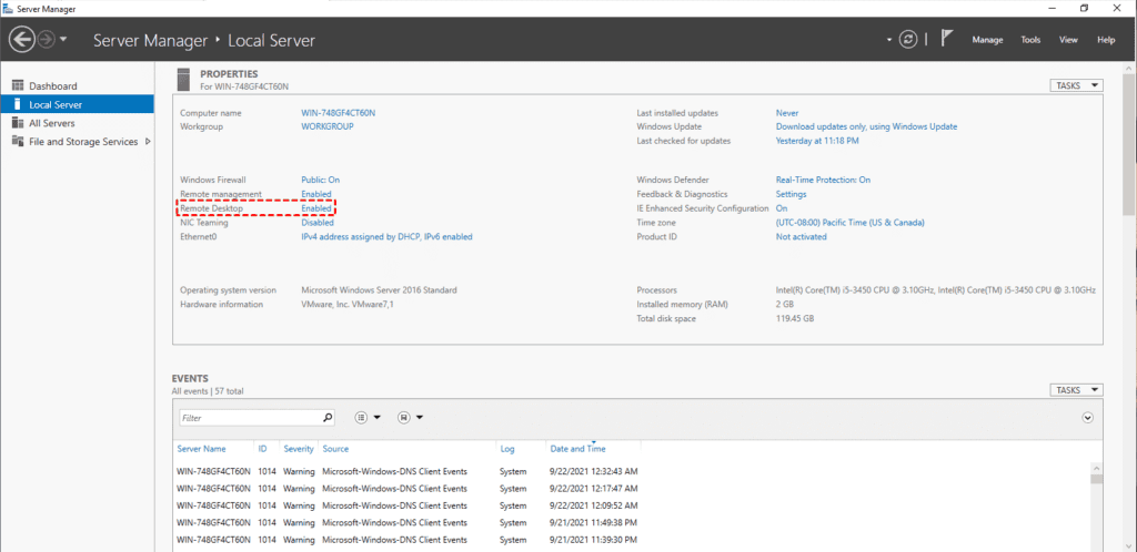 Remote Desktop Connection