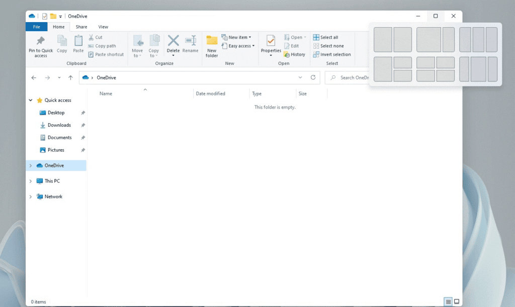 Rounded corner, frosted glass effect, and Windows Snap