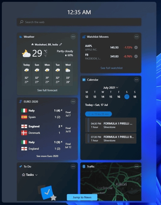 Widgets