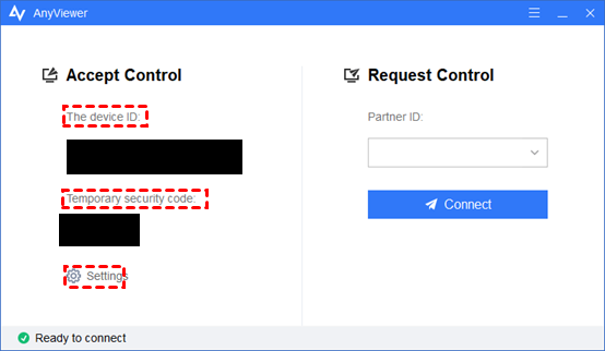 Send a control request to realize remote connection on Windows Server 2016