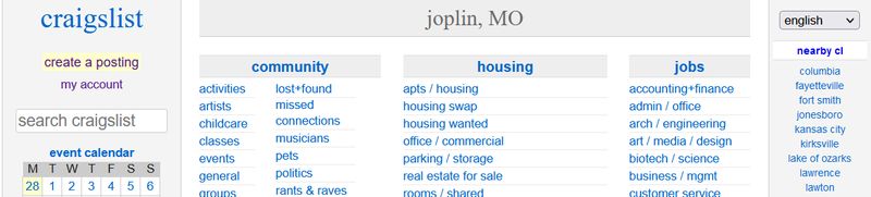 What is Joplin Craigslist