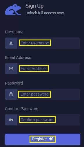 Registration process to unlock full access on Xresolver?