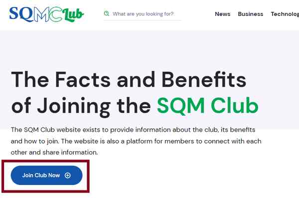 How to Join the SQM Club